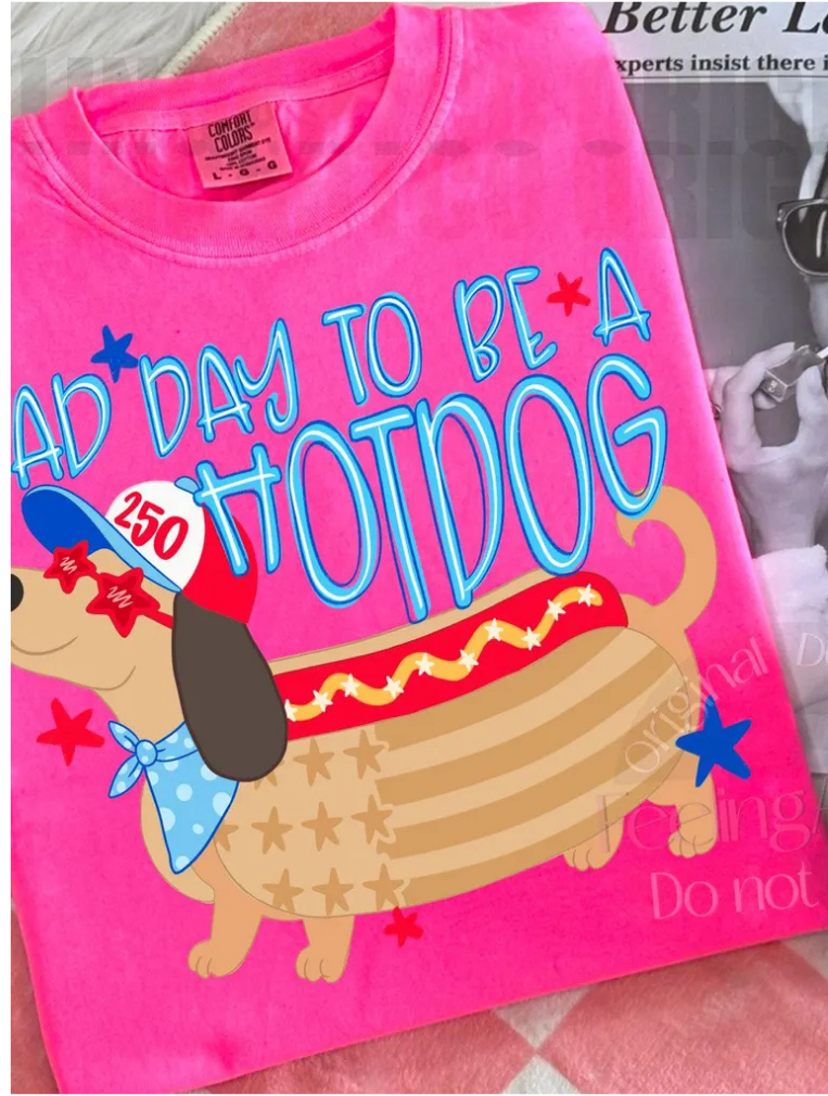 Bad day to be a hotdog (Adult Sizes)