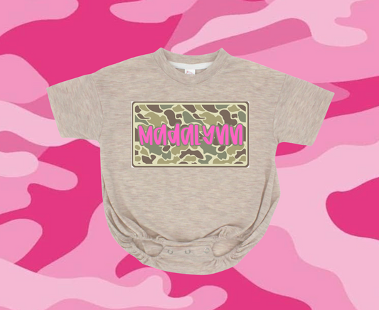 Old Girl Camo Name Block