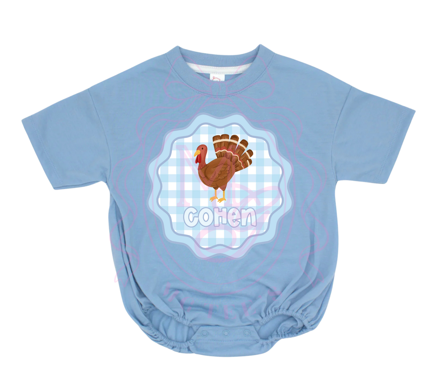 Gingham Gobbler: Blue (Child Sizes)